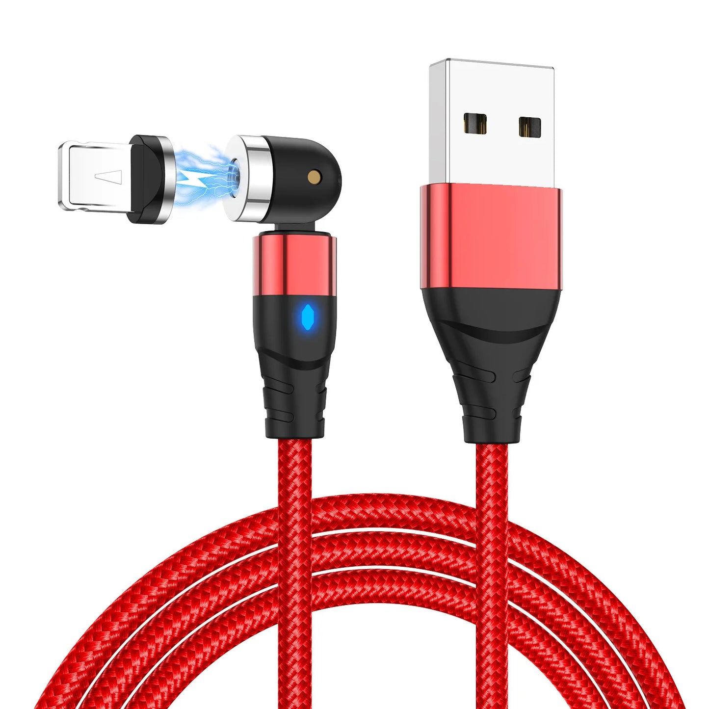 Revolutionary 540° Magnetic Fast Charge USB-C Cable for iPhone 14/11, Huawei, Xiaomi, Samsung - Ultimate Convenience and Speed!
