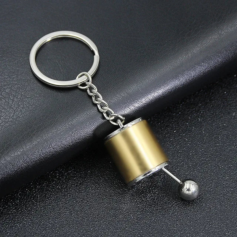 Mini Turbo Turbocharger Keychain - Spinning Turbine Car Keyring Accessory