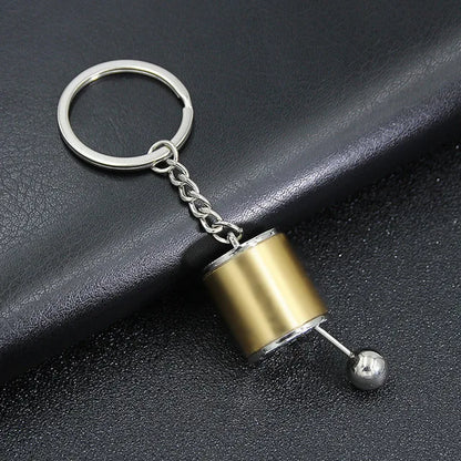 Mini Turbo Turbocharger Keychain - Spinning Turbine Car Keyring Accessory