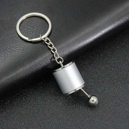 Mini Turbo Turbocharger Keychain - Spinning Turbine Car Keyring Accessory