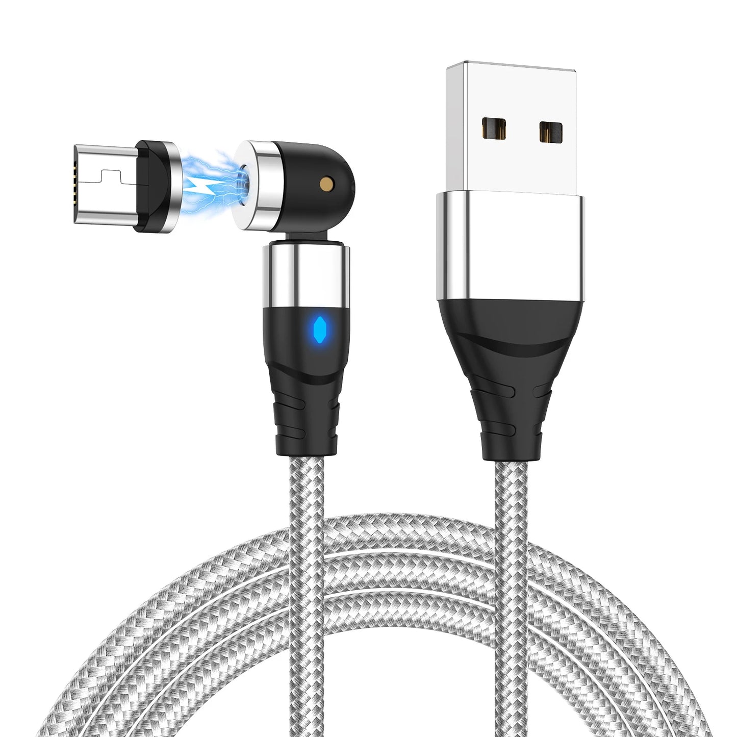 Revolutionary 540° Magnetic Fast Charge USB-C Cable for iPhone 14/11, Huawei, Xiaomi, Samsung - Ultimate Convenience and Speed!