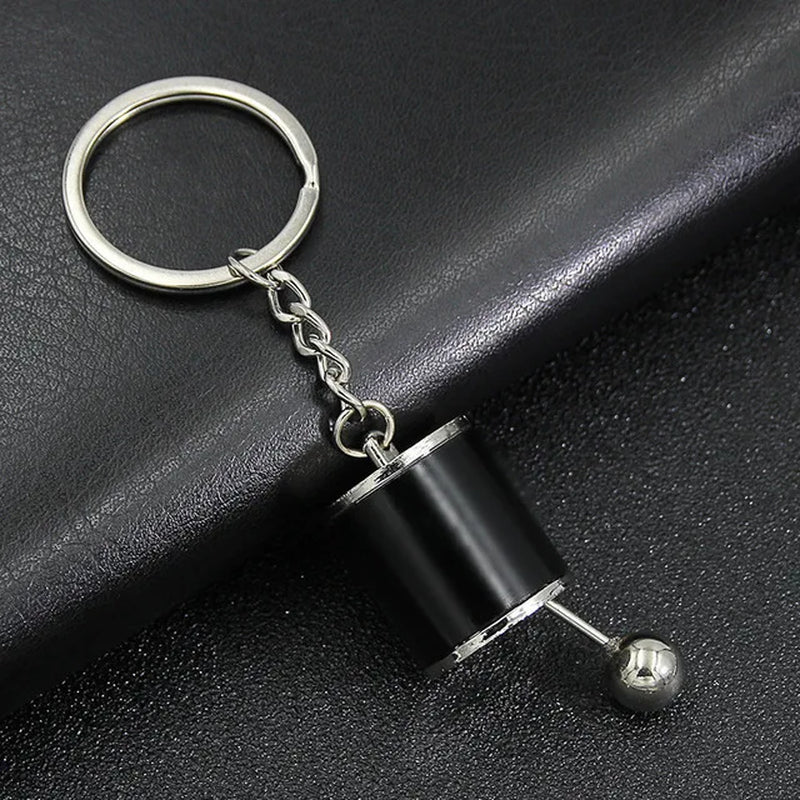 Mini Turbo Turbocharger Keychain - Spinning Turbine Car Keyring Accessory