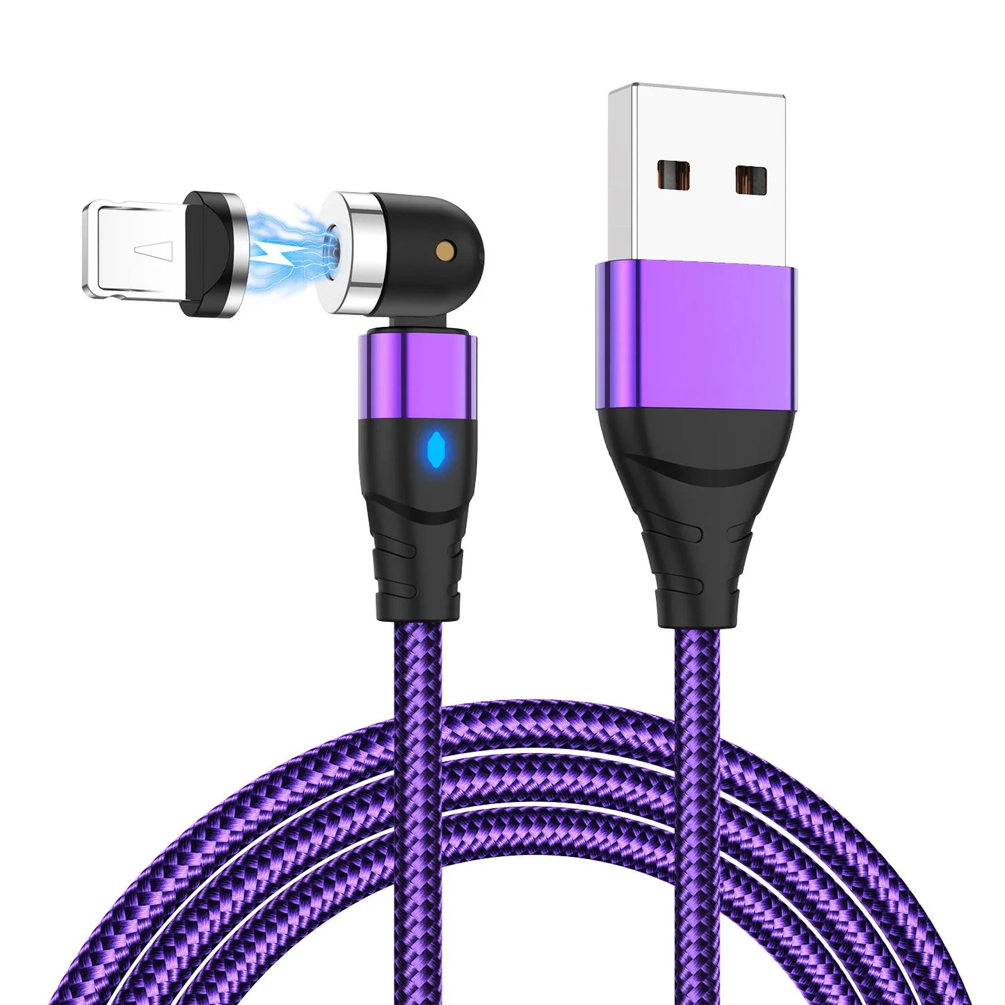 Revolutionary 540° Magnetic Fast Charge USB-C Cable for iPhone 14/11, Huawei, Xiaomi, Samsung - Ultimate Convenience and Speed!