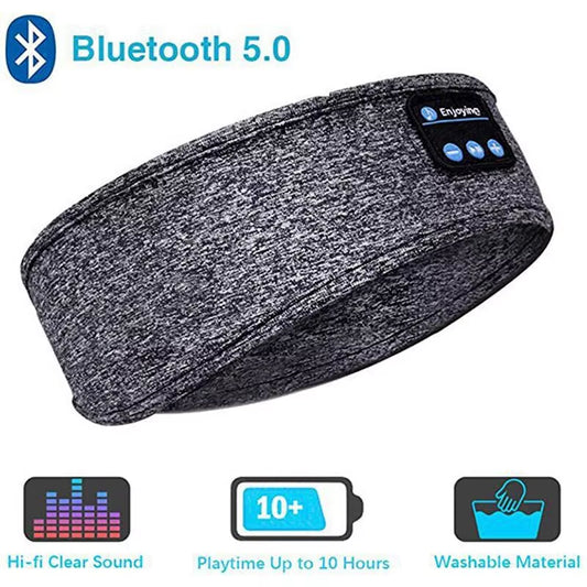 Wireless Bluetooth Sports Headband Earphones - Comfortable Music Eye Mask for Sleeping and Relaxation