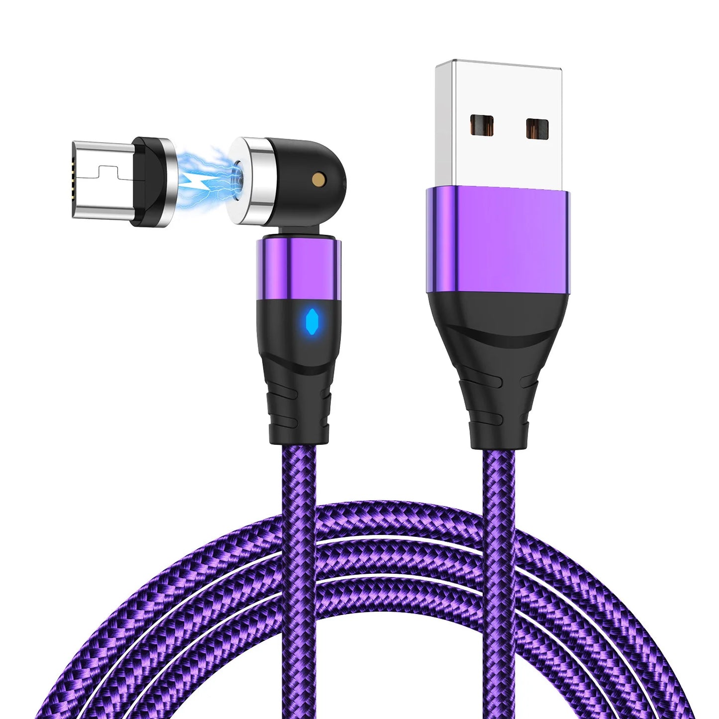 Revolutionary 540° Magnetic Fast Charge USB-C Cable for iPhone 14/11, Huawei, Xiaomi, Samsung - Ultimate Convenience and Speed!
