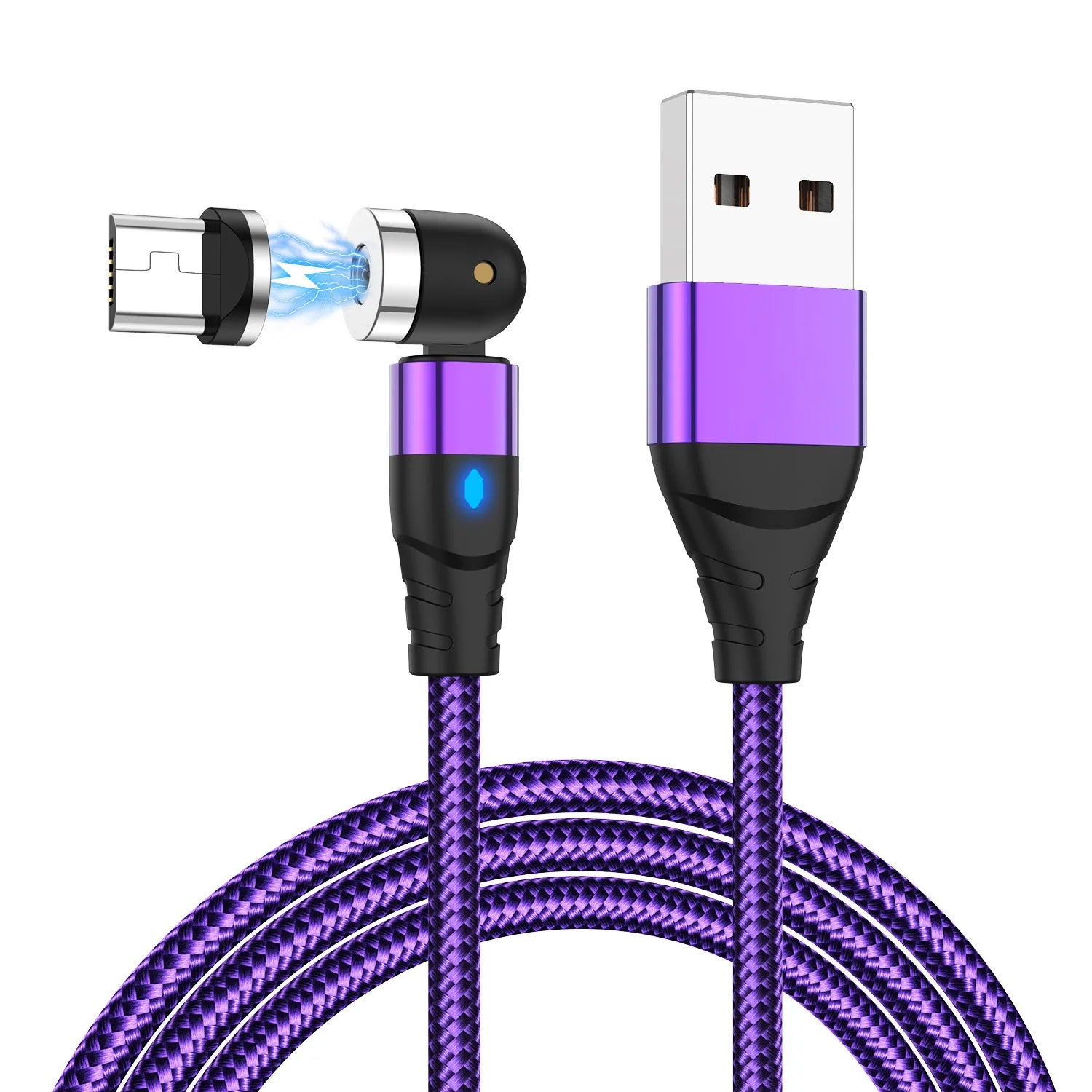 Revolutionary 540° Magnetic Fast Charge USB-C Cable for iPhone 14/11, Huawei, Xiaomi, Samsung - Ultimate Convenience and Speed!